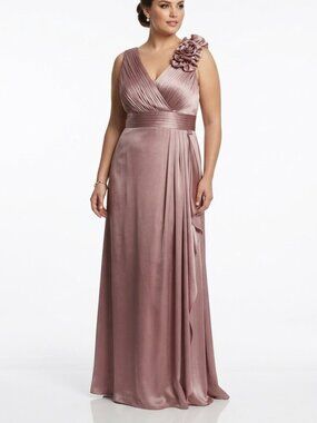 JS Collections Chiffon & Taffeta Empire Waist Gown NEW- Sz. 16